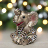 little elephant glass ornament by old world christmas