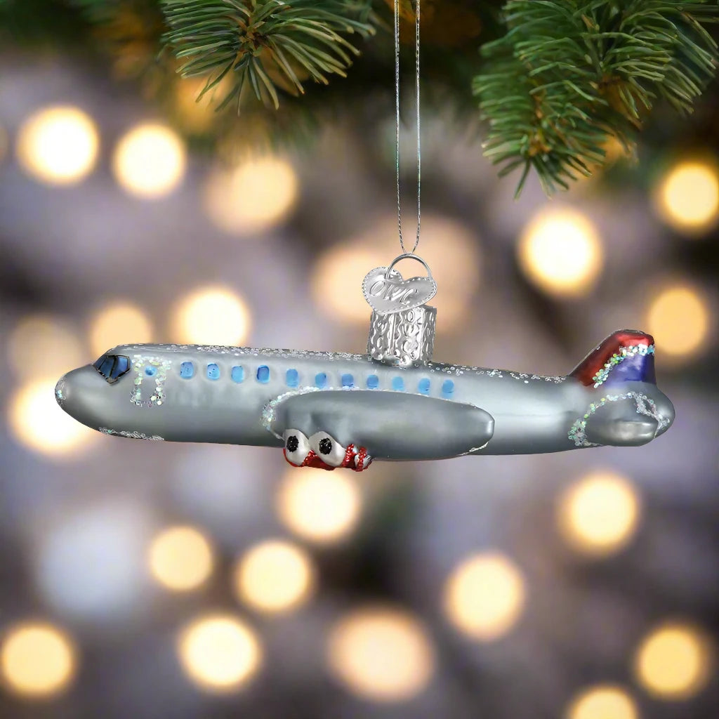 passenger plane ornament old world christmas