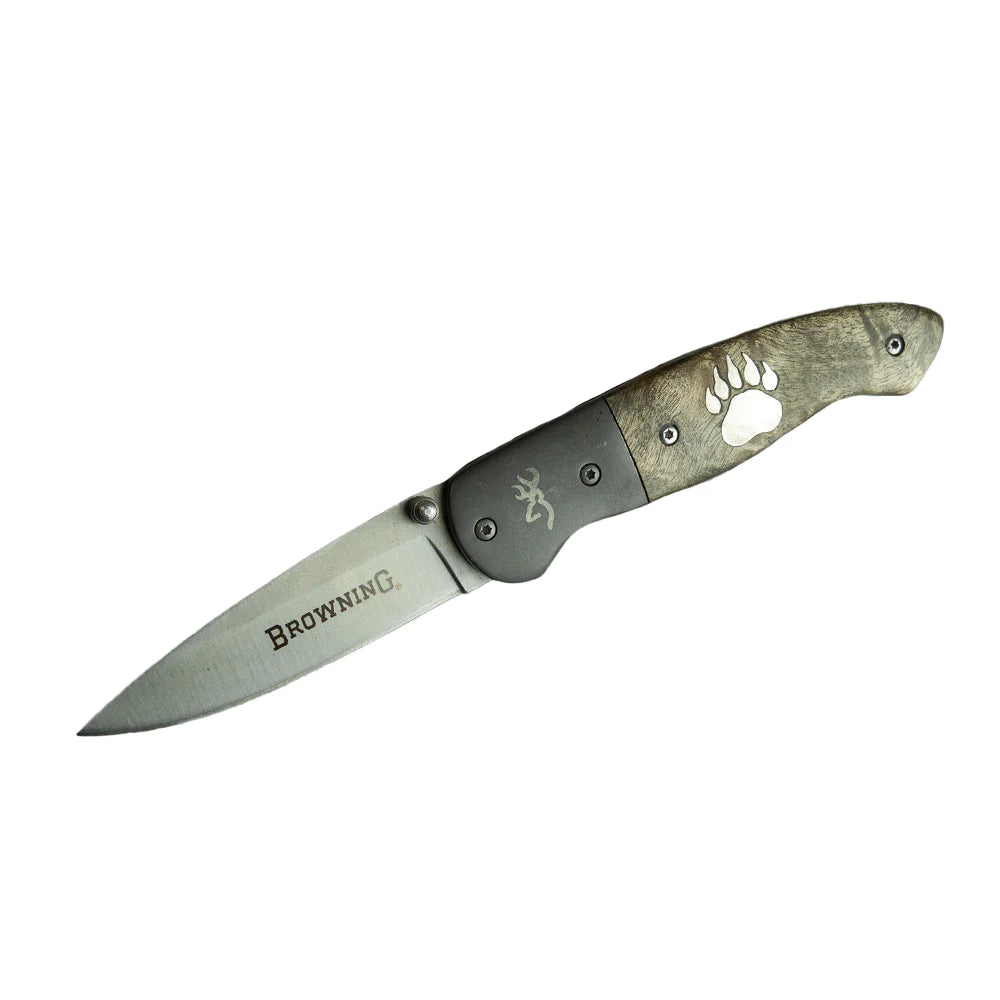 Browning Pocket Clip Back Knife by Buffalo Knives (6 Styles)