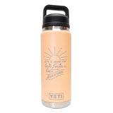 Life is Meant for Good Friends Engraved YETI Rambler 26 oz Bottle with Chug Cap by Montana Gift Corral
