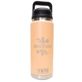 Montana Bouquet Engraved YETI Rambler 26 oz Bottle with Chug Cap by Montana Gift Corral