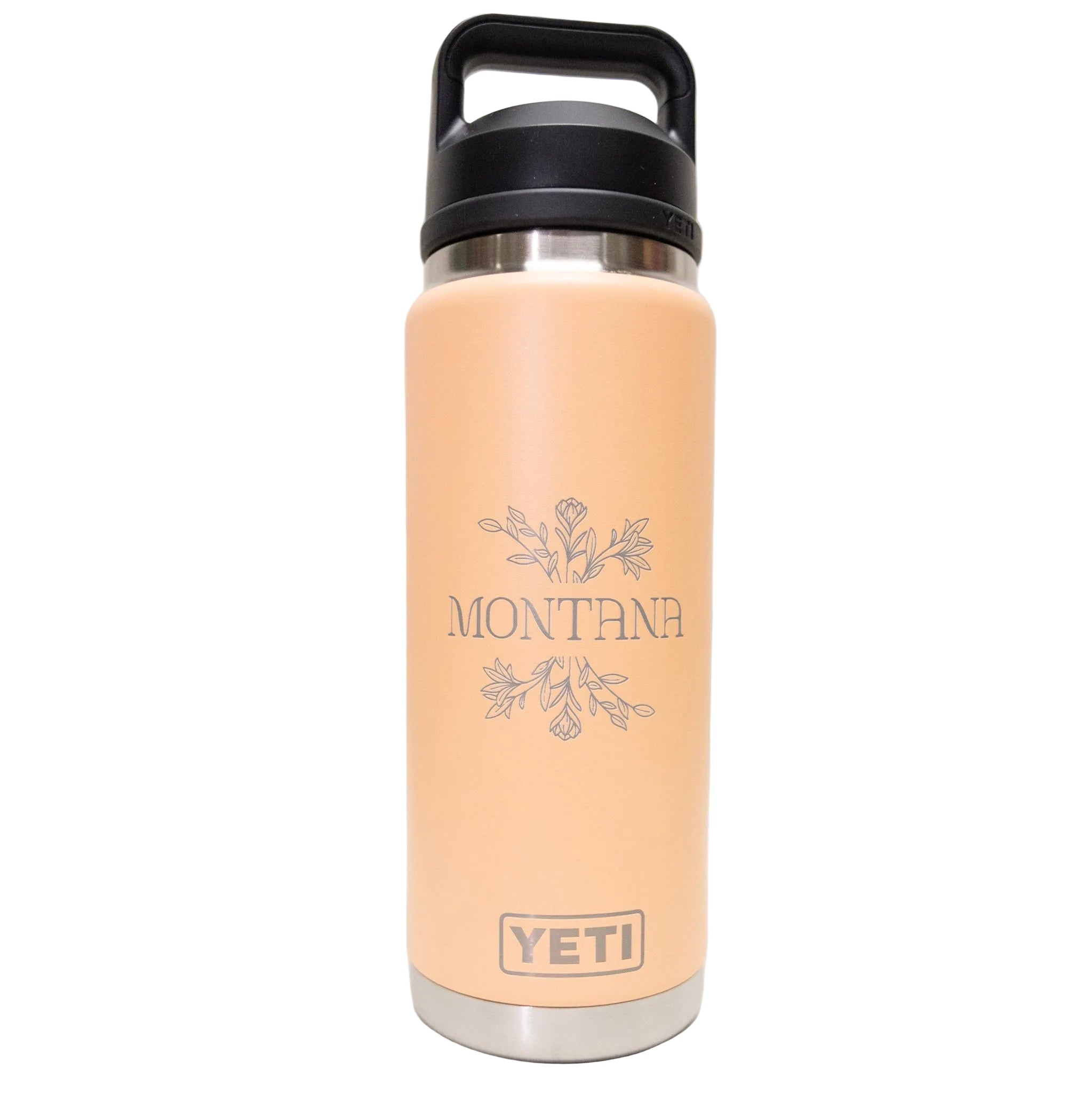 Montana Bouquet Engraved YETI Rambler 26 oz Bottle with Chug Cap by Montana Gift Corral