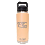 Retro Heart Montana Engraved YETI Rambler 26 oz Bottle with Chug Cap by Montana Gift Corral