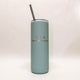 Mint green tumbler with 'Bozeman Montana' text on a white background