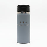 Pixel Bozeman with Trees 16 oz Shale Gray Wide Mouth Flex Tumbler with Sip Lid by Hydro Flask