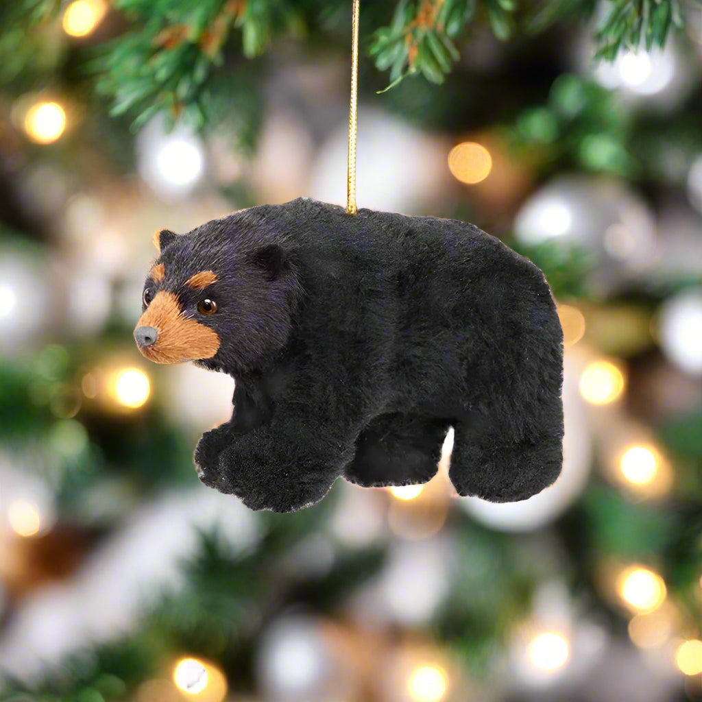 Black Bear Plush Ornament by Kurt S. Adler Inc.