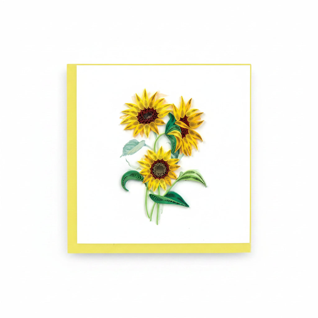Floral Square Greeting Card by Quilling Card (20 Designs)
