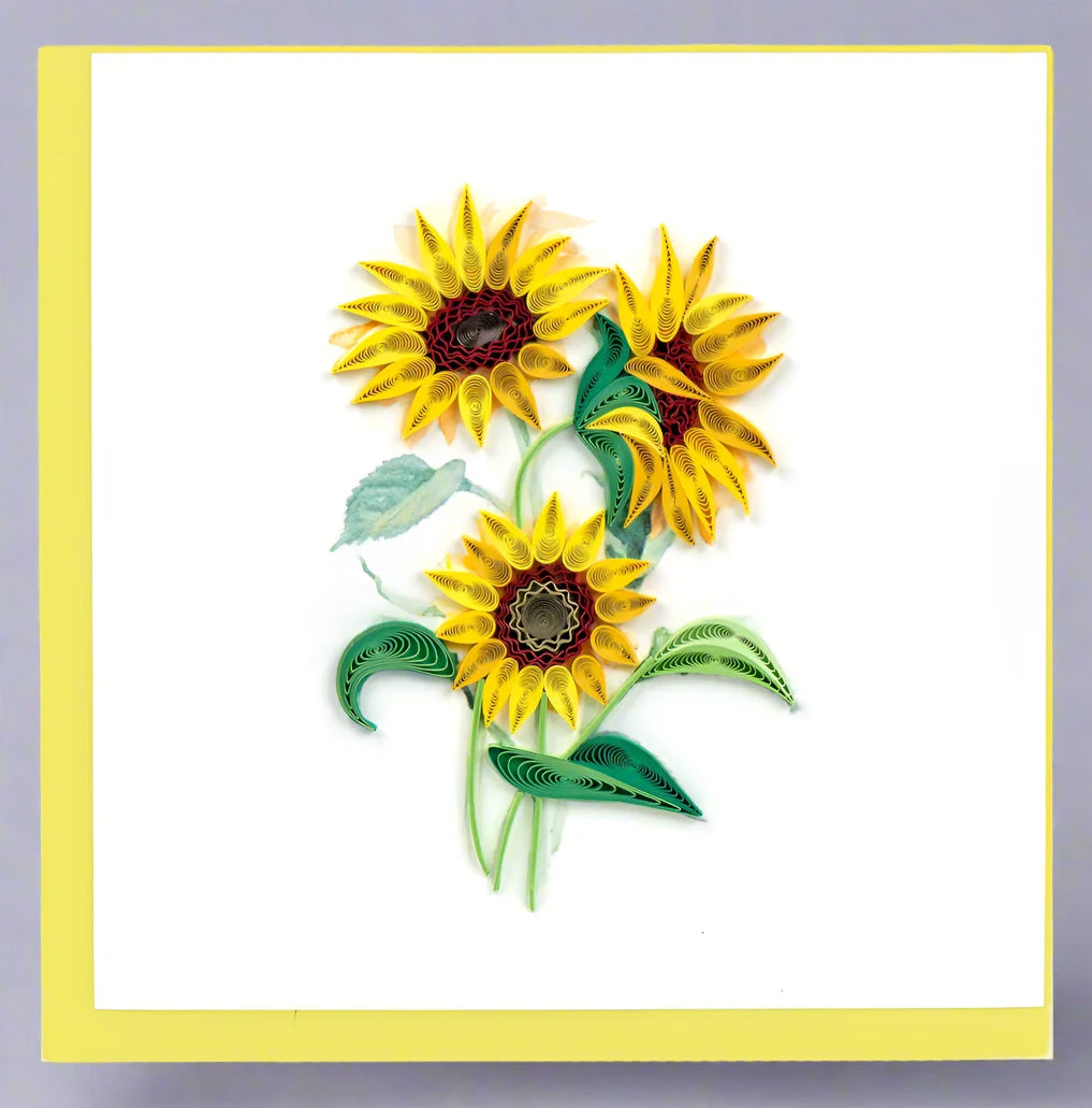 Floral Square Greeting Card by Quilling Card (20 Designs)