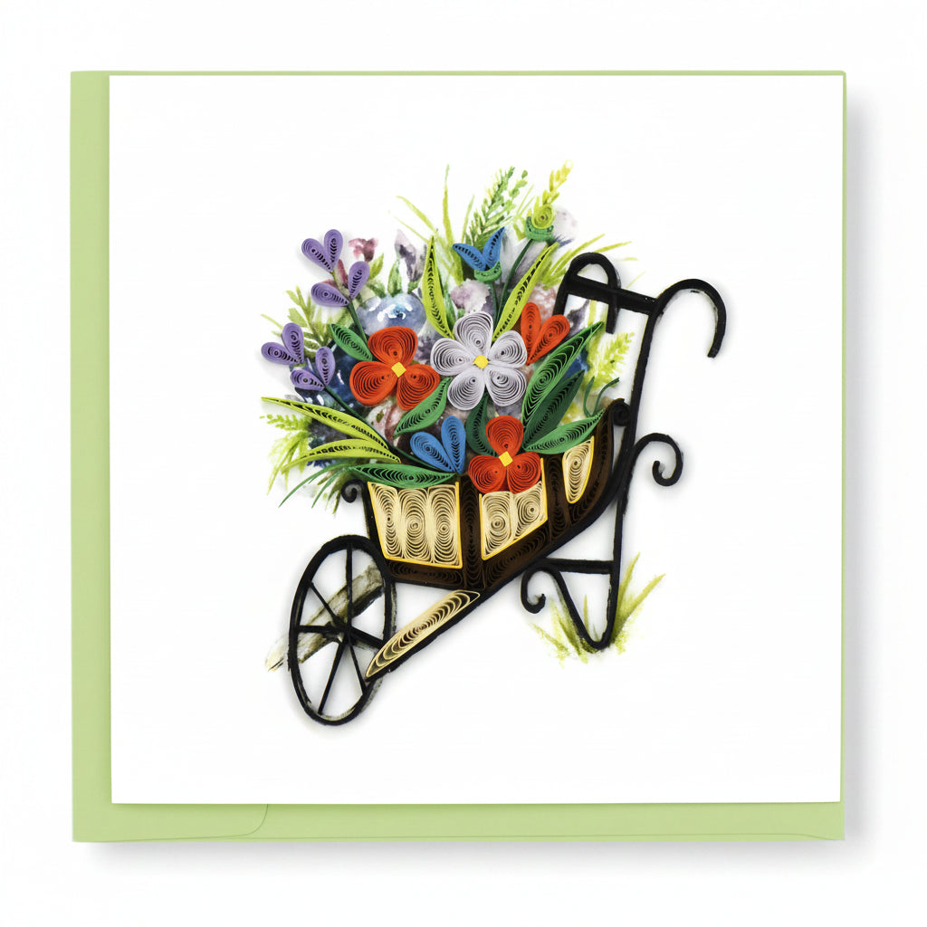 Floral Square Greeting Card by Quilling Card (17 Designs)