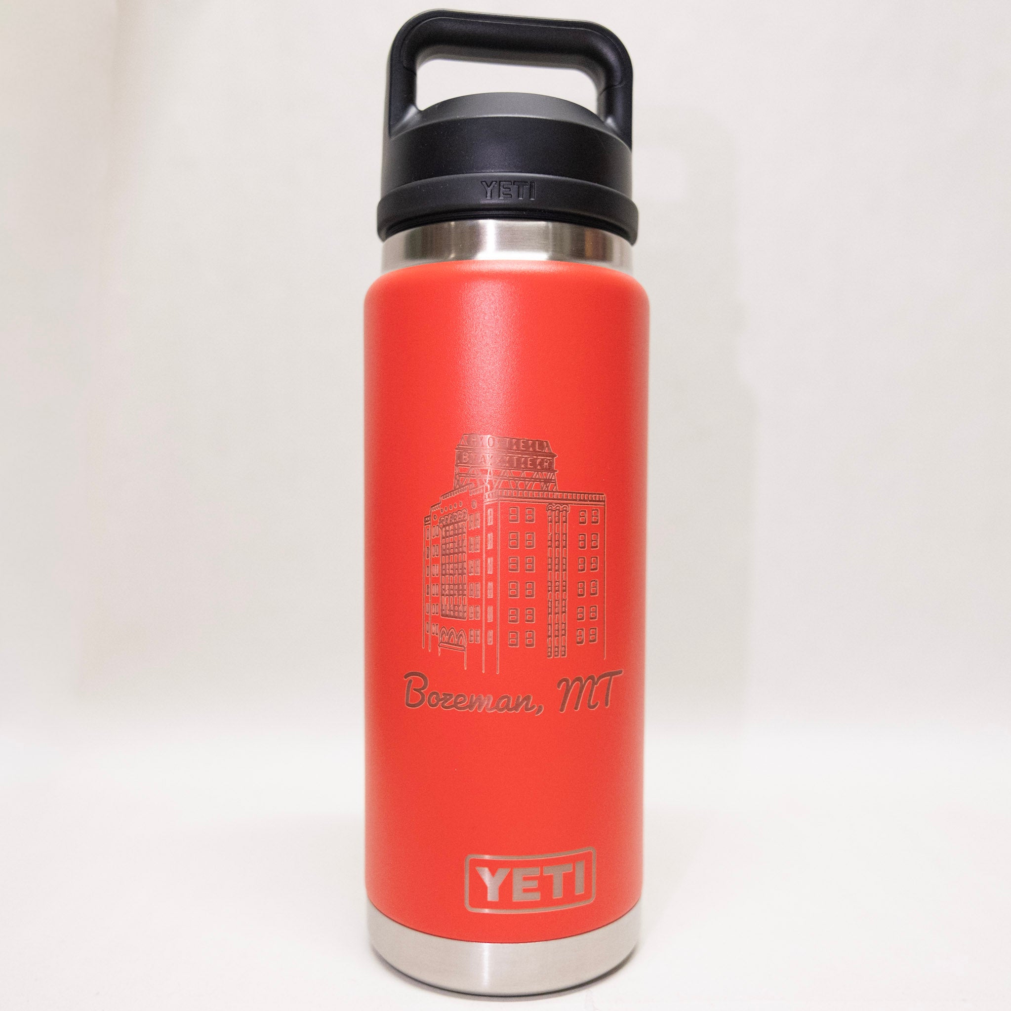 Baxter Bozeman Engraved YETI Rambler 26 oz Bottle with Chug Cap by Montana Gift Corral