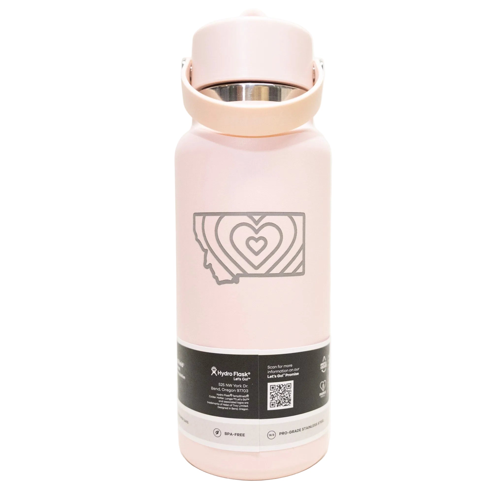 Retro Heart Montana 32 oz Wide Mouth Tumbler with Flex Straw Cap by Hydro Flask