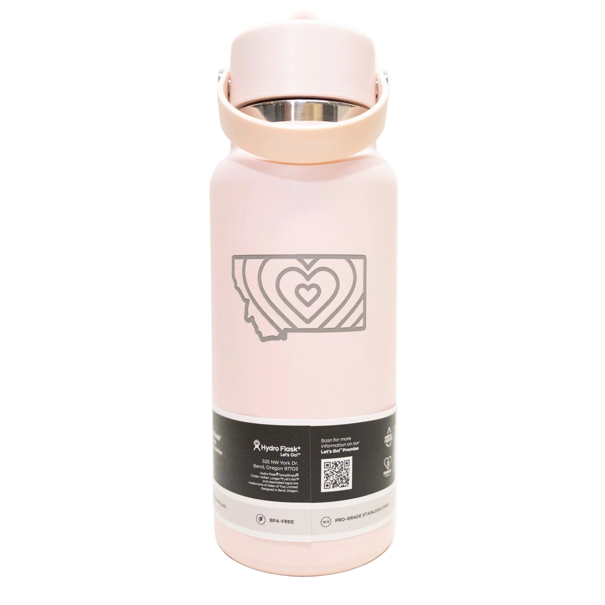Retro Heart Montana 32 oz Wide Mouth Tumbler with Flex Straw Cap by Hydro Flask