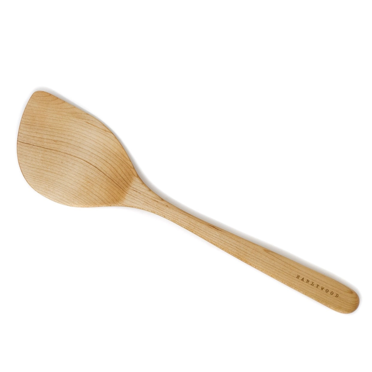 Wooden spatula on a white background