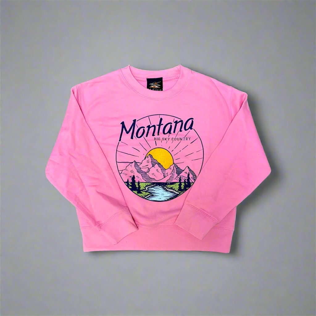 Here Comes the Sun Youth Montana Sweatshirt by Prairie Mountain (2 Colors, 4 sizes)