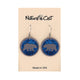 Pair of bear-shaped earrings on a 'Nature Cast' branded card with 'Made in USA' text.