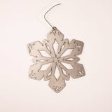 Round Snowflake Ornament by Larson Metal Art