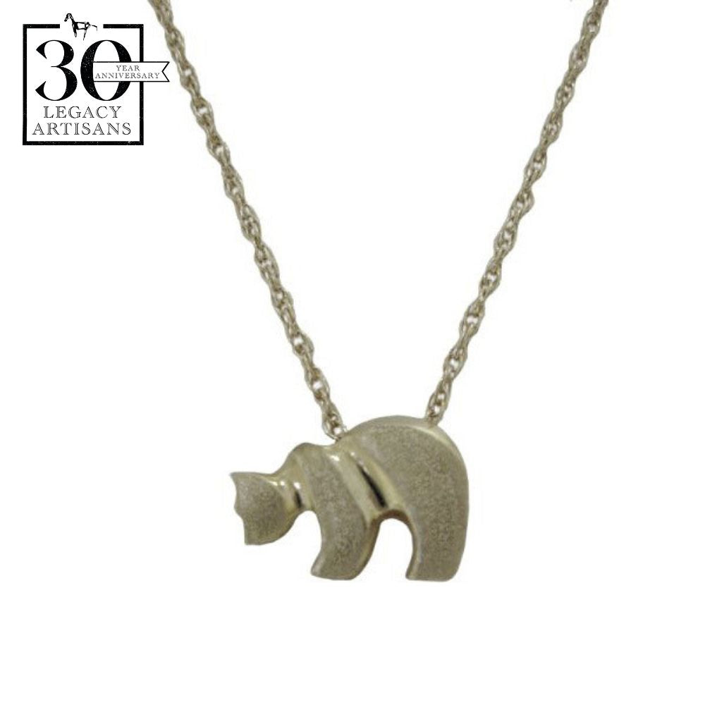 Baby Grizzly Silver Pendant by Sam Ferraro