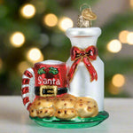 Santa's Milk + Cookies Ornament by Old World Christmas