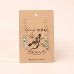 Silver Aquamarine Dangle Gemstone Earrings