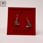 Silver Black Bear Earrings - Montana Made
