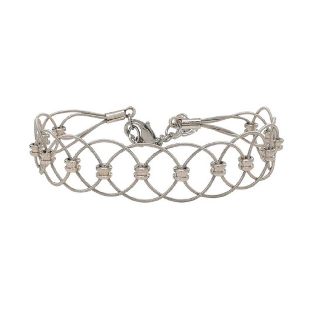 Silver Duet Bracelet by High Strung Studios