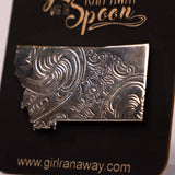 Silver Tray Montana Tack Pin by Girl Ran Away with the Spoon