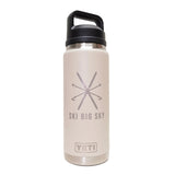 Ski Poles Engraved YETI Rambler 26 oz Bottle with Chug Cap by Montana Gift Corral