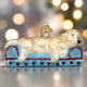 Sleepy Doodle Glass Ornament