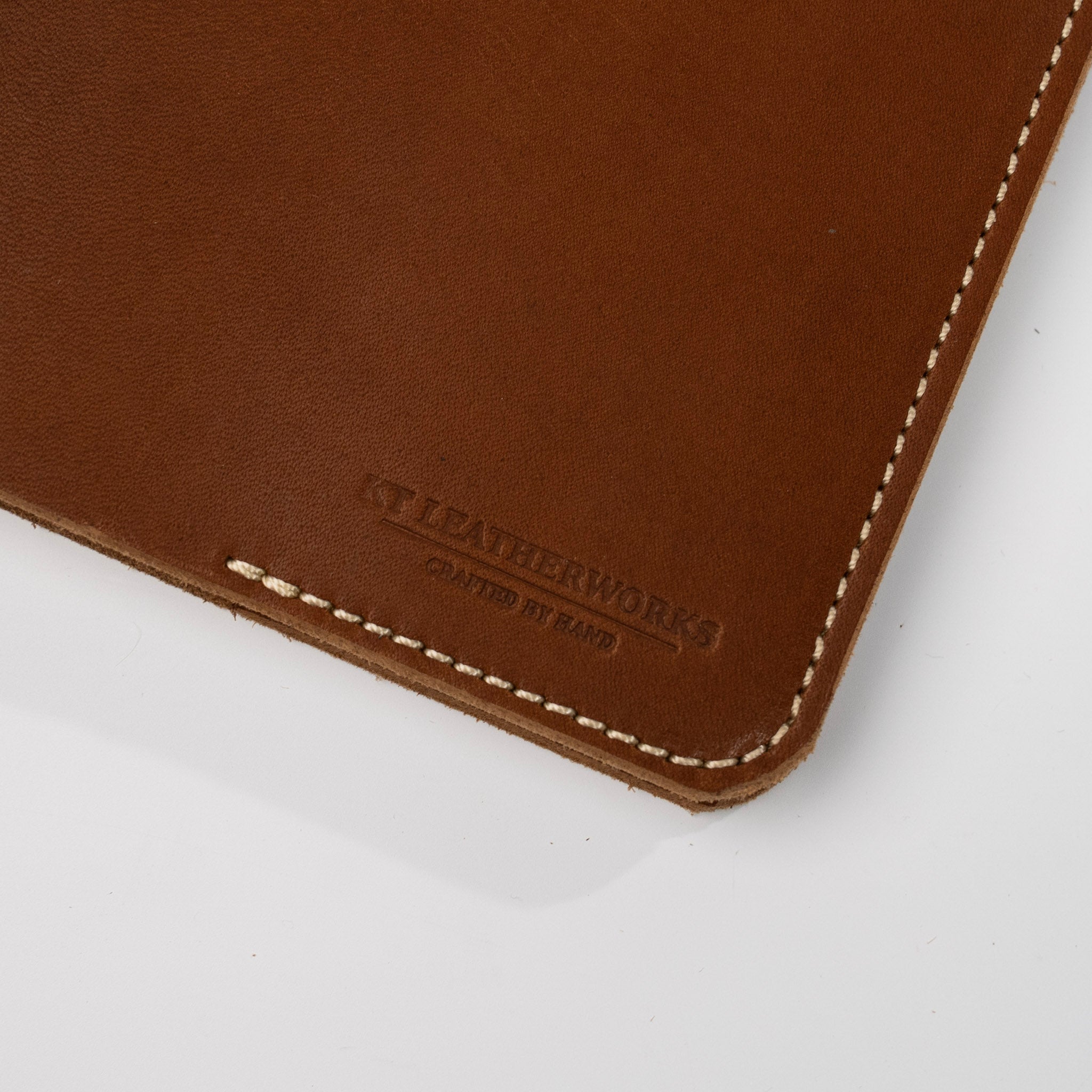 Small Chili Leather Jot Book - close up
