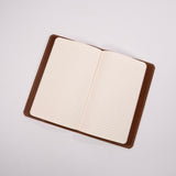 Small Chili Leather Jot Book - open