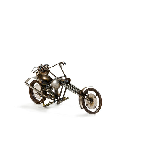 When you invite this Small Chopper Gnome be Gone by Sugarpost into your gang, he is as loyal as a One-Kicker bike. 