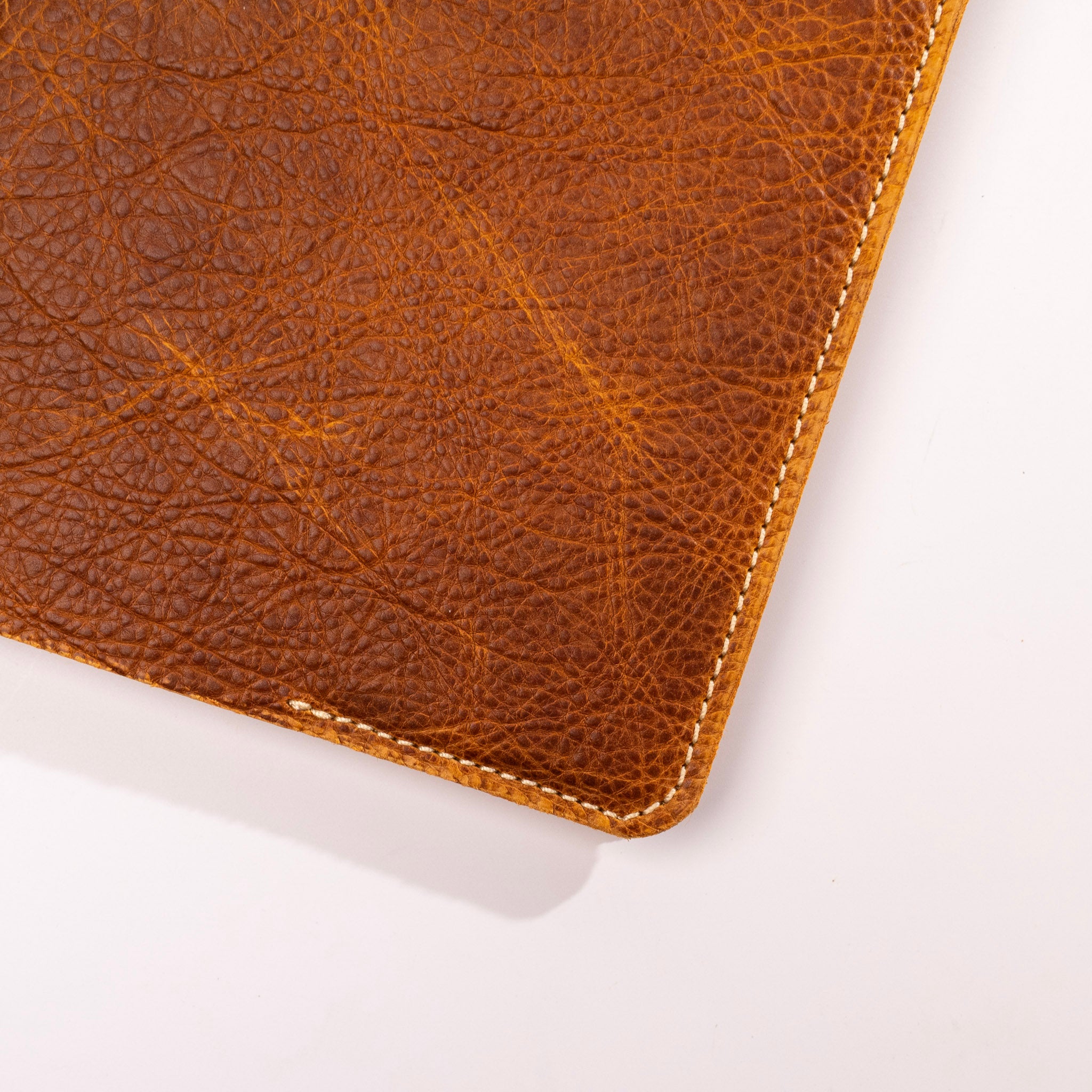 Small Gold Leather Jot Book by KT Leatherworks