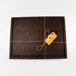Small Hardwood Grain End Butcher Block Cutting Board by Herdbull Woodworking
