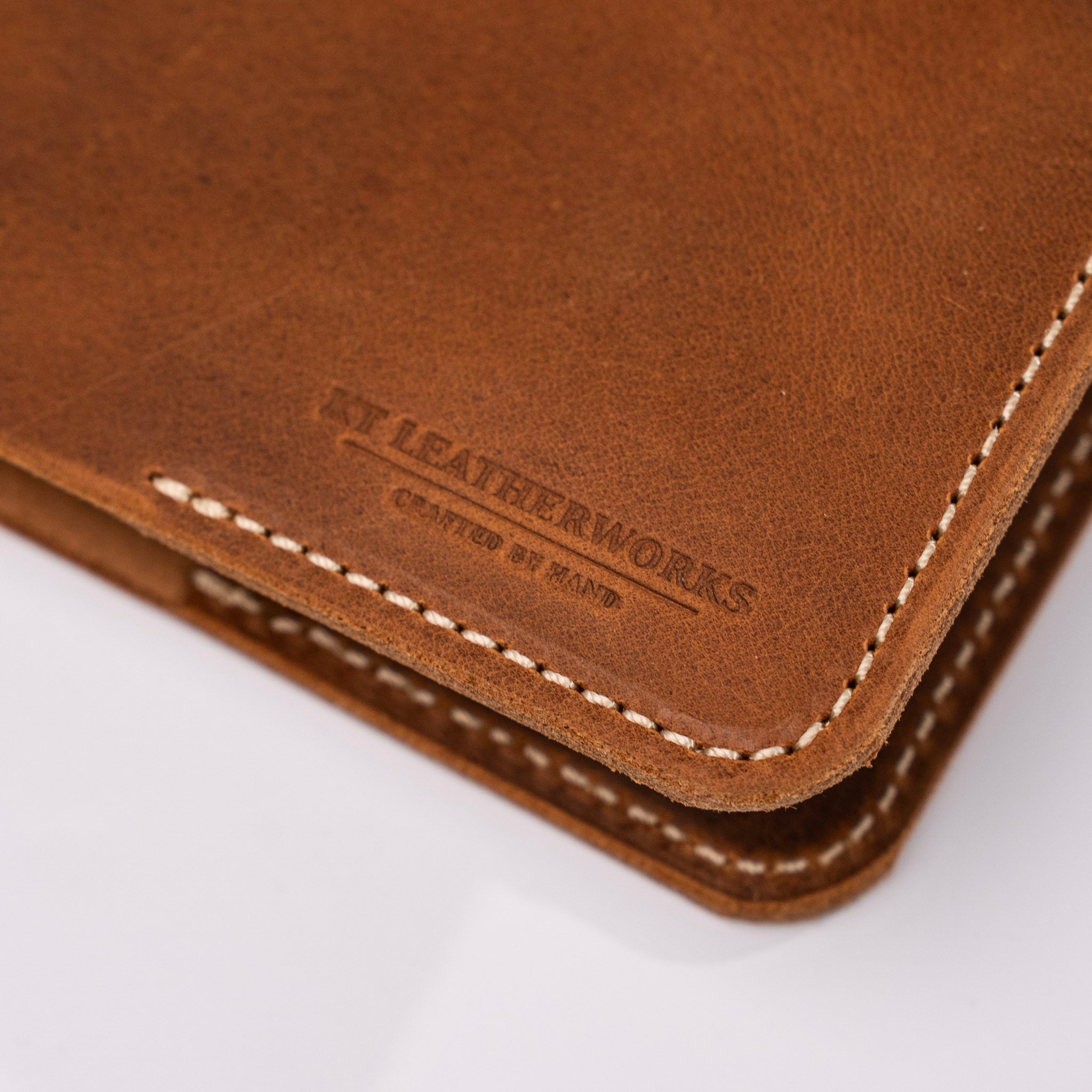 Small Texas Tan Leather Jot Book by KT Leatherworks