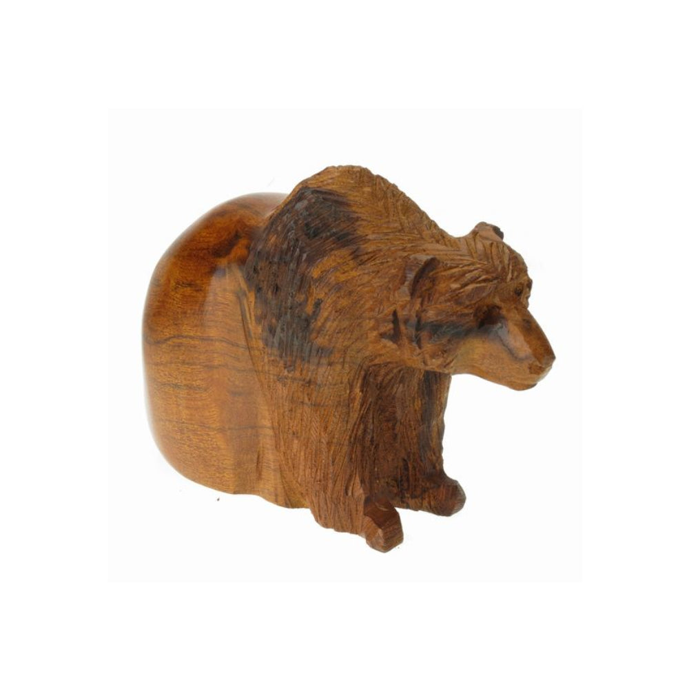 Decorate your home with handcrafted decor like this Smooth Bear Sitting by Earthview Inc. and watch the environment improve.