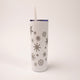 Snowflake White Skinny Tumbler by Montana Gift Corral