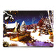 Snowman Scene Table Top Lit Art
