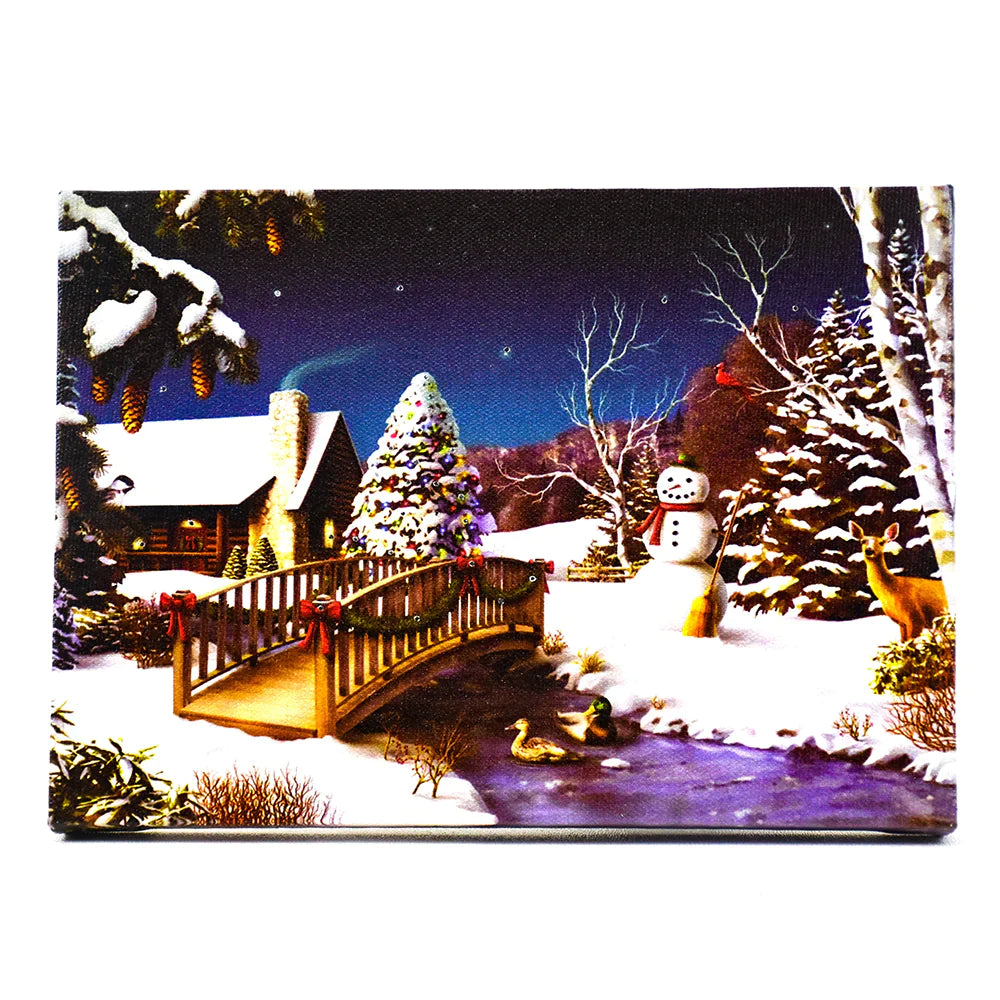 Winter Scene Table Top Lit Wall Art by Oak Street Wholesale (13 Styles)