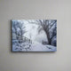 Snowy Forest Table Top Lit Art