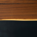 Soft Hardwood Russian Olive with Mica Epoxy Tray - close up