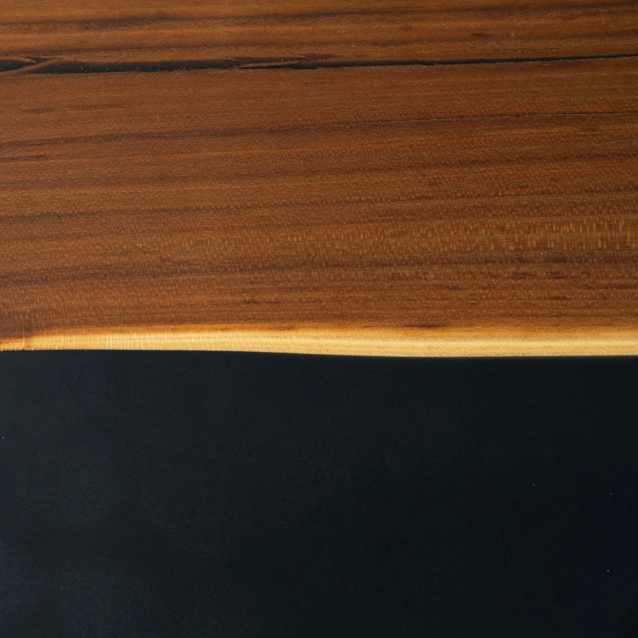 Soft Hardwood Russian Olive with Mica Epoxy Tray - close up