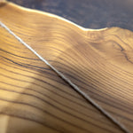 Soft Hardwood with Mica Epoxy Tray - brown - close up