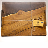 Soft Hardwood with Mica Epoxy Tray - brown
