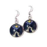 Solitude Canoe Earrings by Sarah Angst Art