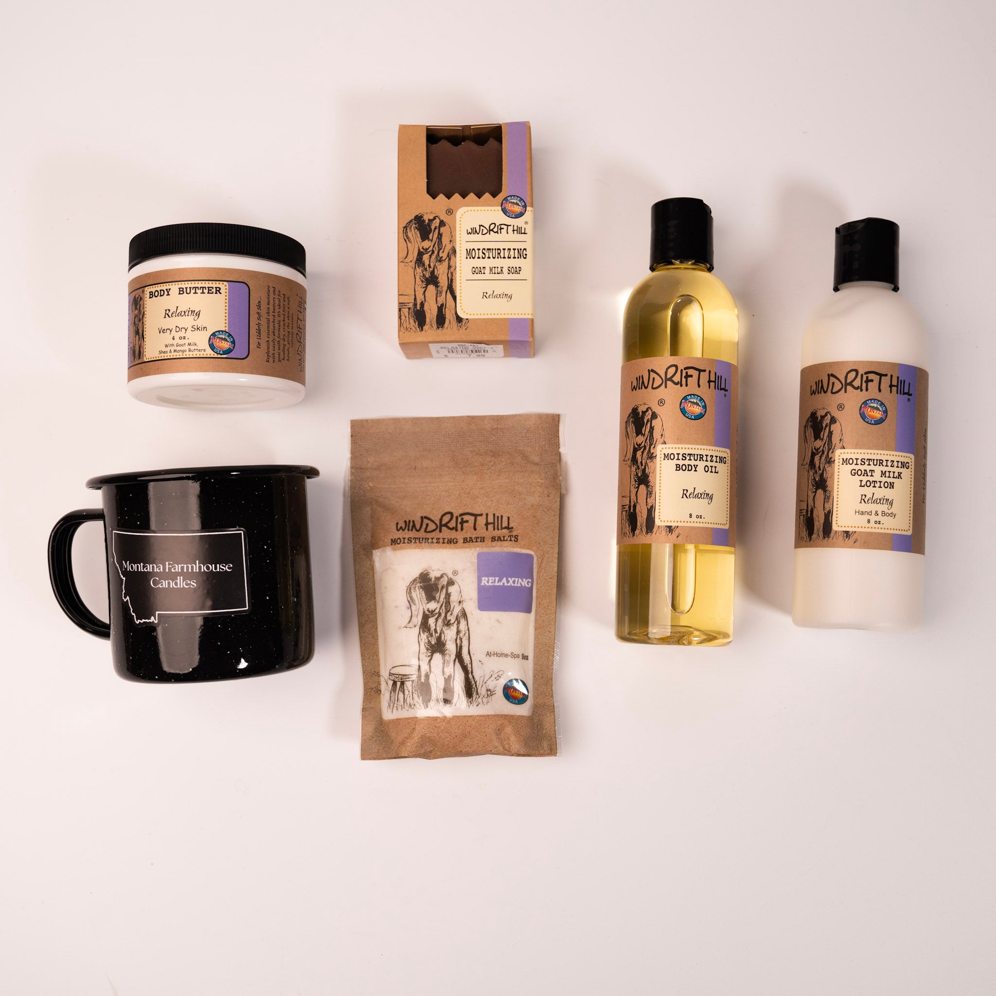 Spa Gift Basket - flat lay