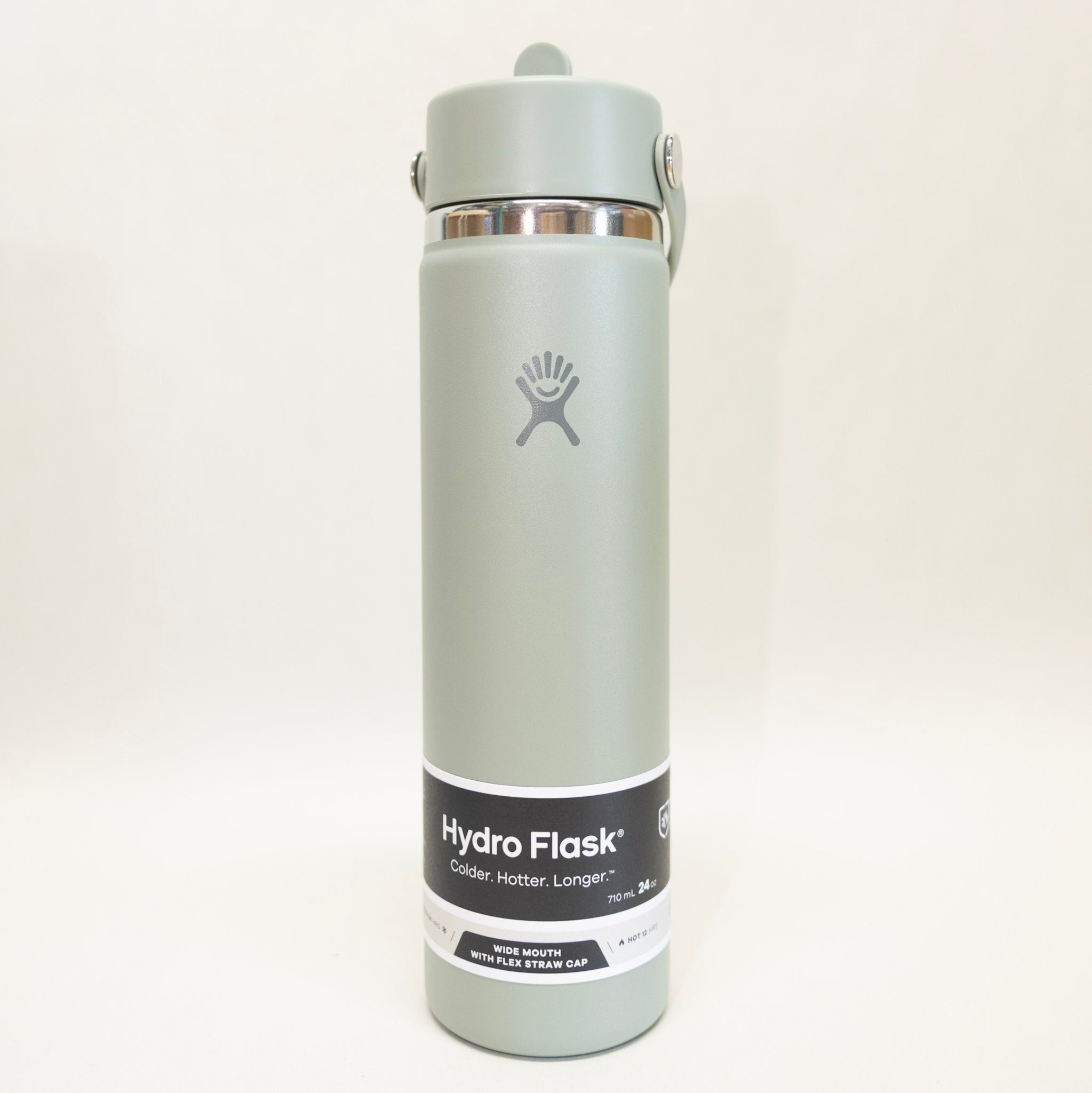 Hydro Flask water bottle on a white background