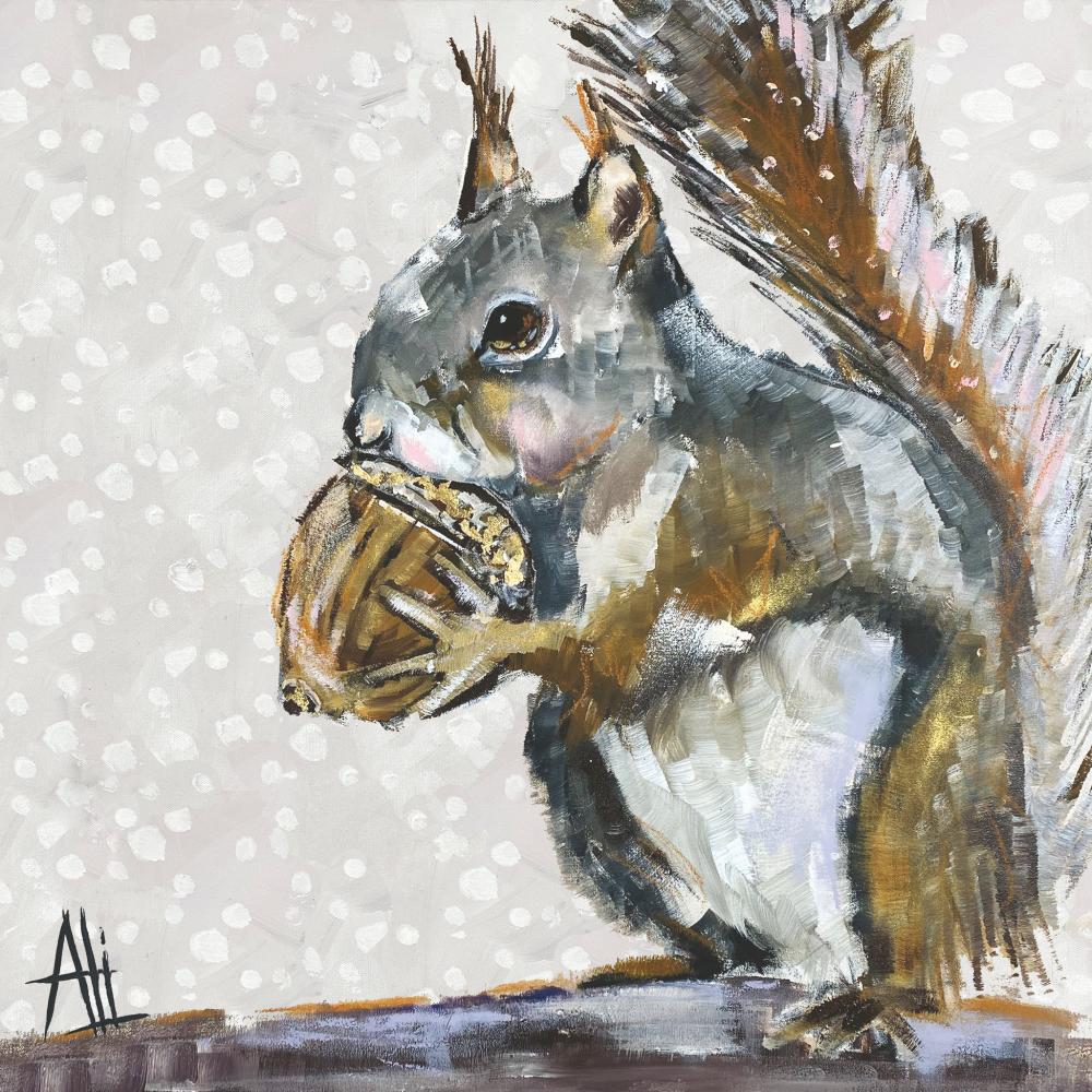 Squirrel Portrait Napkins by Paperproduct Designs