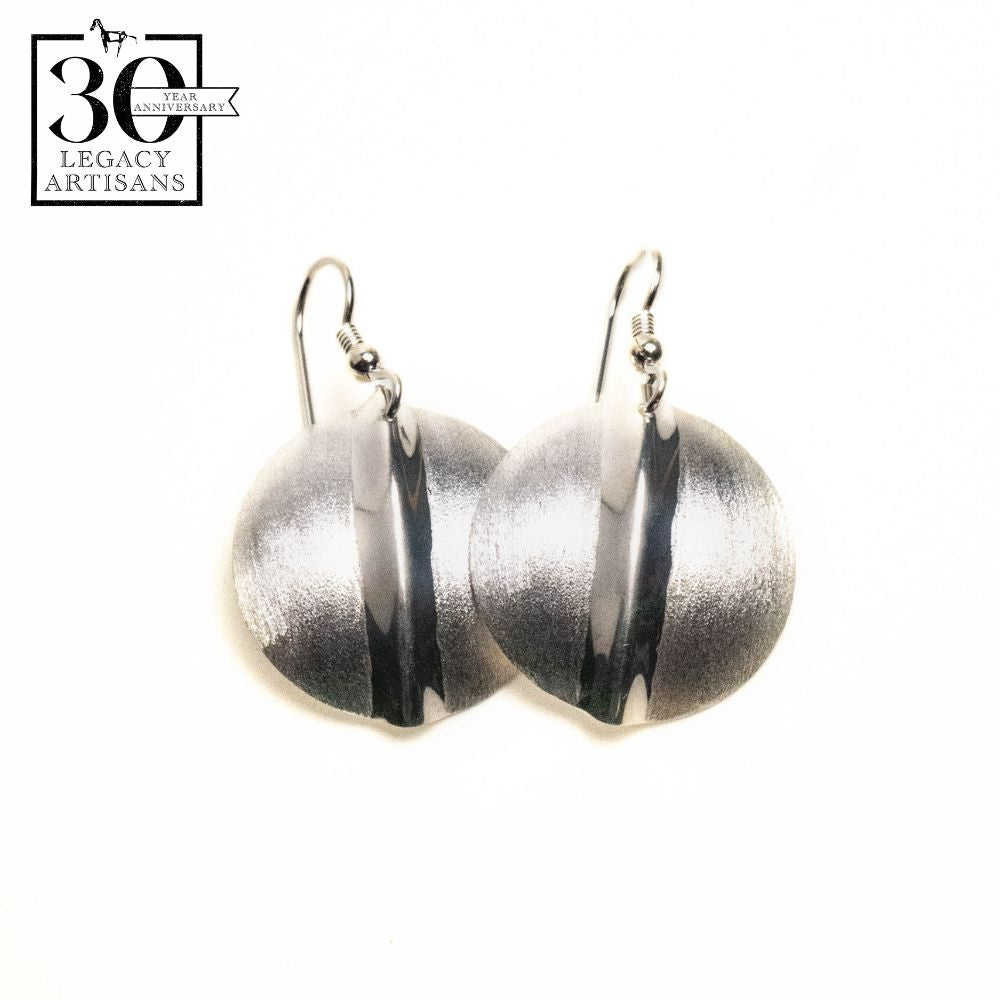 Sterling Silver Circular Earrings by Sam Ferraro
