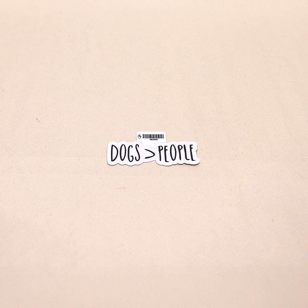 Dogs Over People Sticker in Bark Basket