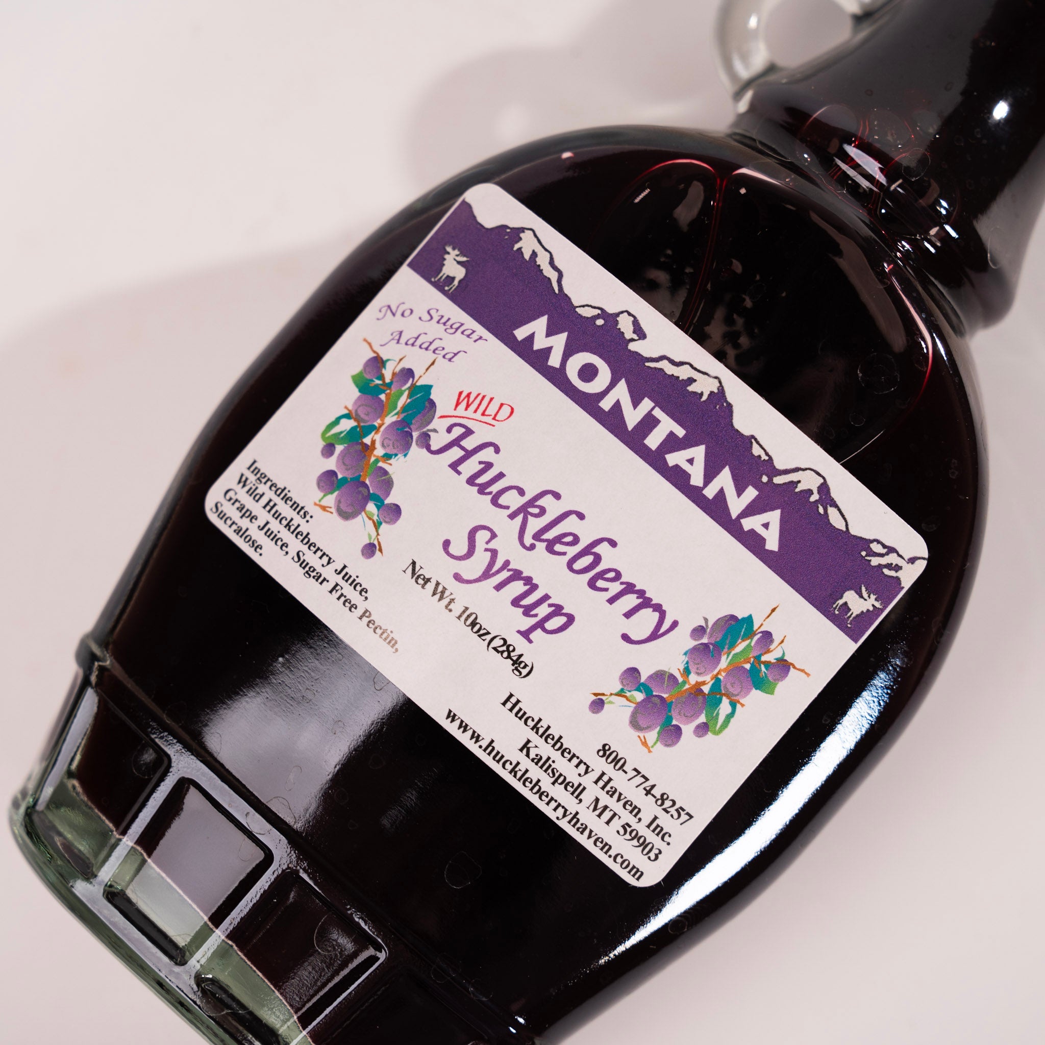Sugar Free Wild Huckleberry Syrup by Huckleberry Haven